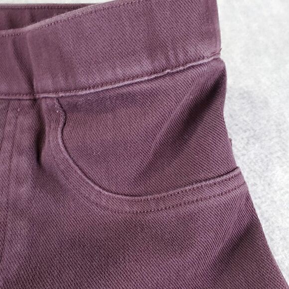 Spanx Leggings Womens Small Petite Maroon Skinny Pull On Ankle Jeggings - Picture 5 of 7